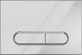 Mexen Fenix 11 bouton de chasse d'eau, chrome brillant - 601101