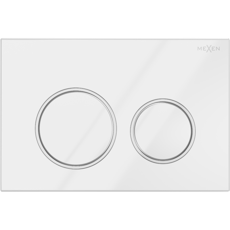 Bouton de chasse Mexen Fenix 07 XS, blanc brillant - 600700