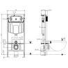 Mexen Fenix E bâti-support encastré pour WC - 60109