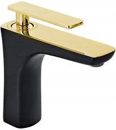 Mexen Indus robinet de lavabo, Noir/Or - 744600-75