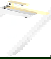 Mexen Indus robinet de lavabo haut, Blanc/Or - 744610-25