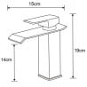Mexen Apus robinet de lavabo, Or - 744700-50