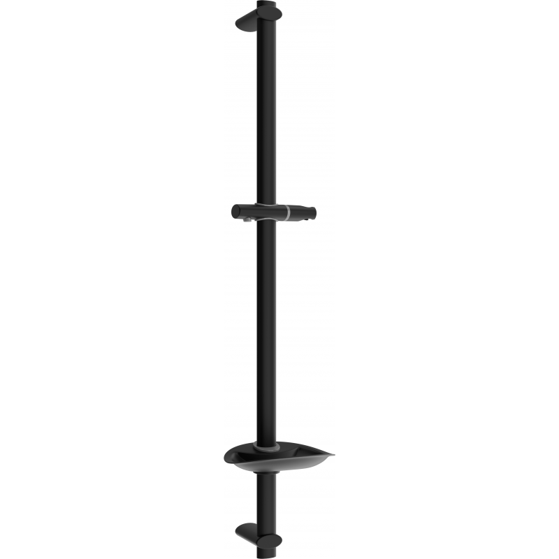 Mexen DB barre de douche avec porte-savon 75 cm, Noir - 79384-70