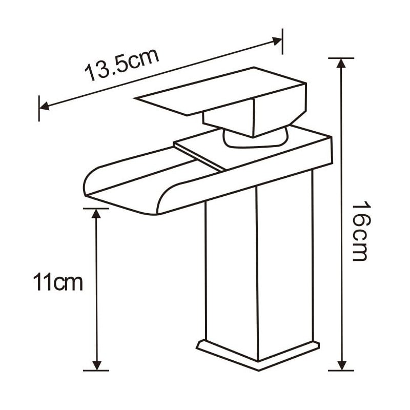 Mexen Hydra robinet de lavabo, noir - 744900-70