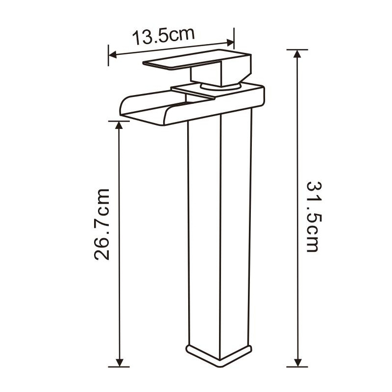 Mexen Hydra robinet de lavabo haut, chromé - 744910-00