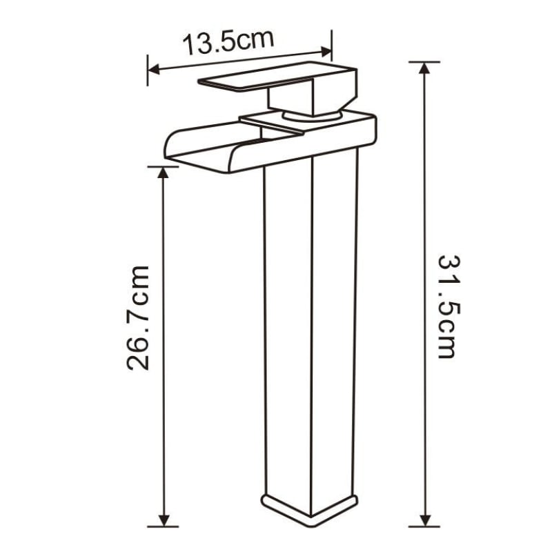 Mexen Hydra mitigeur de lavabo haut, noir - 744910-70