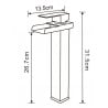Mexen Hydra robinet de lavabo haut, Noir - 744910-70