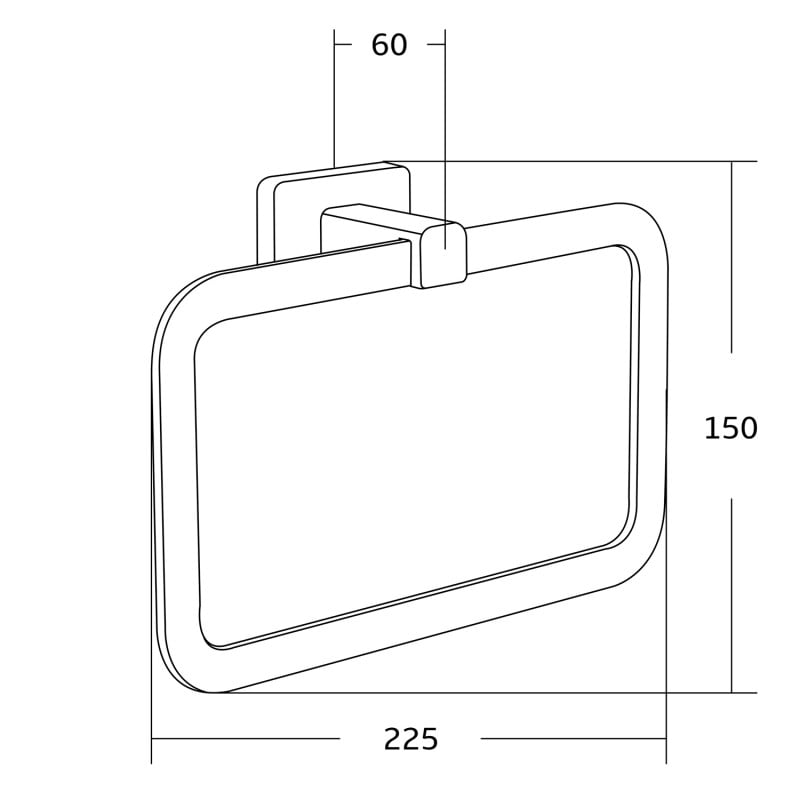 Mexen Asis porte-serviettes, doré - 7017632-50
