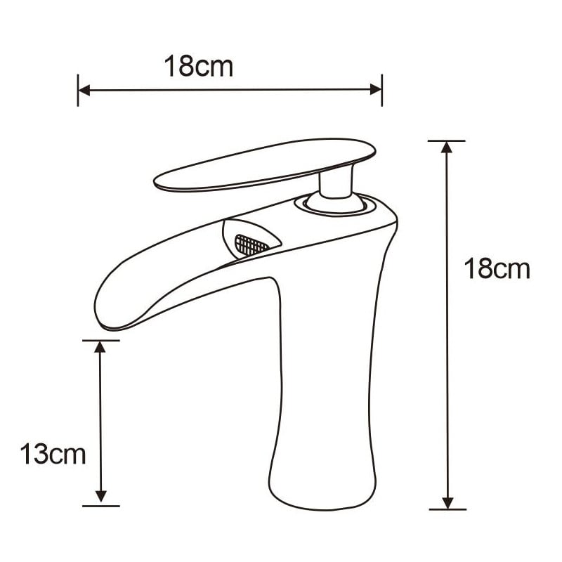 Mexen Lyra robinet de lavabo, chromé - 745300-00