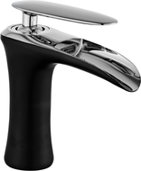 Mexen Lyra robinet de lavabo, Noir/Chrome - 745300-07