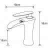Mexen Lyra robinet de lavabo, doré - 745300-50