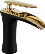 Mexen Lyra robinet de lavabo, Noir/Or - 745300-75