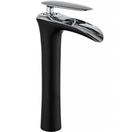 Mexen Lyra mitigeur lavabo haut, noir/chrome - 745310-07