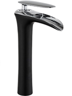 Mexen Lyra mitigeur lavabo haut, noir/chrome - 745310-07