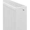 Radiateur plat Mexen C33 600 x 2600 mm, raccordement latéral, 6070 W, blanc - W433-060-260-00