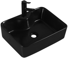 Mexen Eva lavabo de comptoir 48 x 37 cm, Noir - 21424970