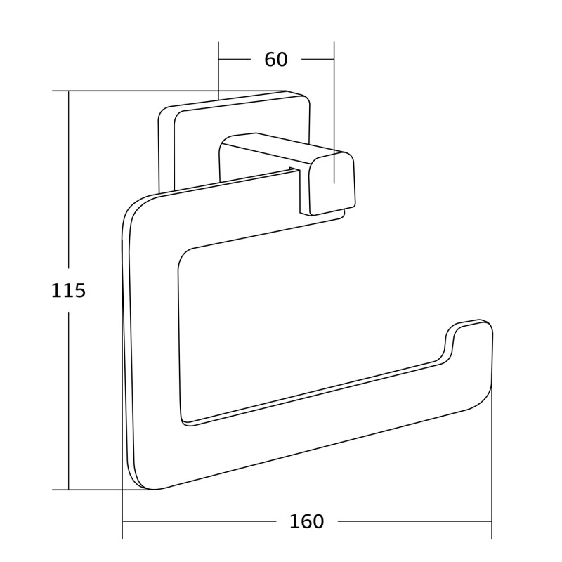 Mexen Asis porte-papier toilette, doré - 7017633-50