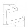 Mexen Asis porte-papier toilette, doré - 7017633-50