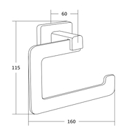 Mexen Asis porte-papier toilette, doré - 7017633-50