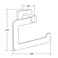 Mexen Asis support de papier toilette, doré - 7017633-50