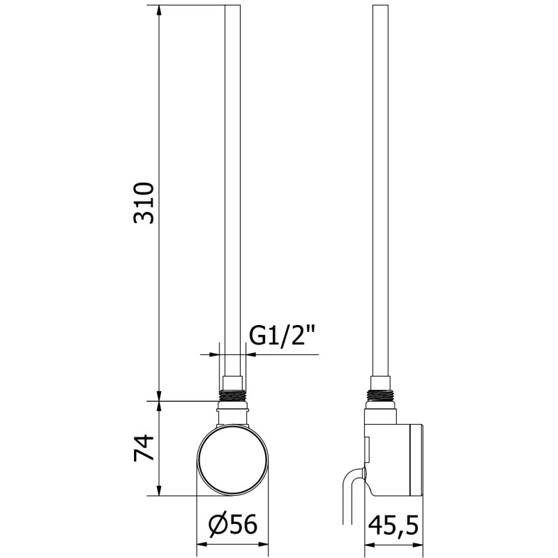 Mexen FA-D22 élément chauffant électrique 300 W, blanc - W955-0300-20
