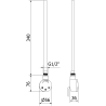 Mexen FA-O élément chauffant électrique 300 W, blanc - W951-0300-20