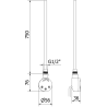 Mexen FA-O élément chauffant électrique 900 W, blanc - W951-0900-20
