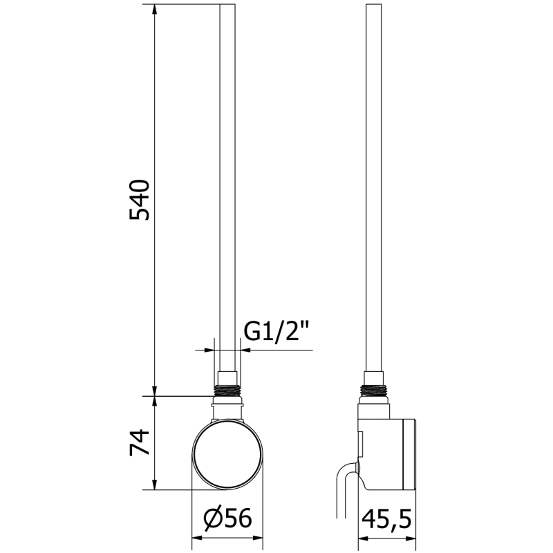 Mexen FA-D22 radiateur électrique 600 W, blanc - W955-0600-20