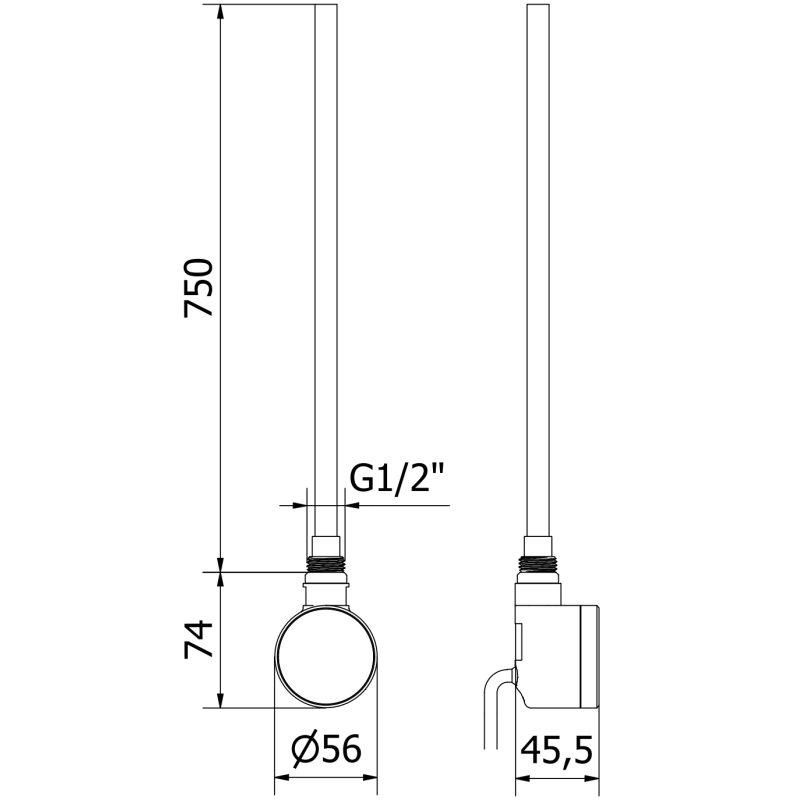 Mexen FA-D22 radiateur électrique 900 W, blanc - W955-0900-20
