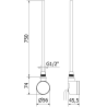 Mexen FA-D22 radiateur électrique 900 W, blanc - W955-0900-20
