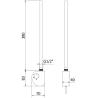Mexen FA-D élément chauffant électrique 300 W, noir - W950-0300-70