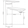 Mexen Zero robinet de lavabo, Noir - 71100-70