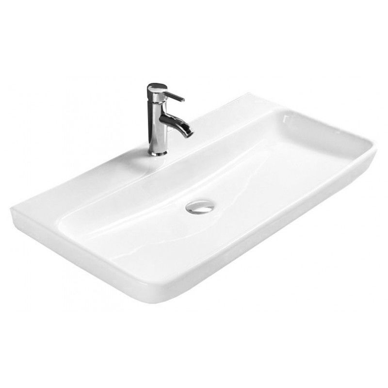 Mexen Lili lavabo de comptoir 81 x 47 cm, Blanc - 21138100
