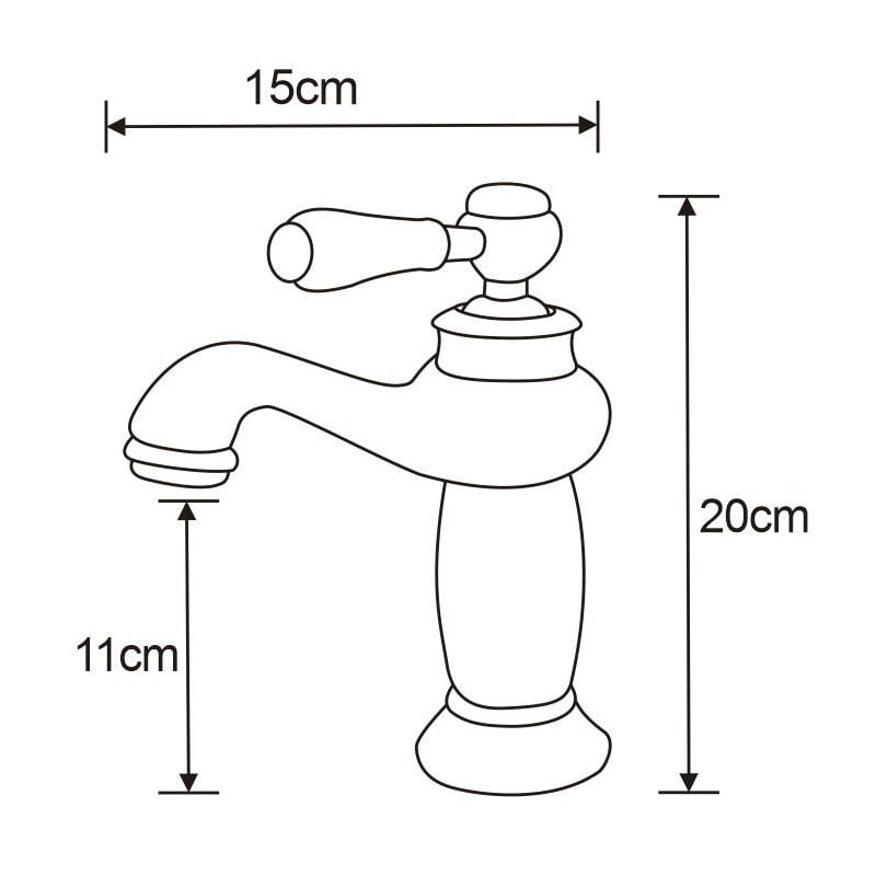 Mexen Draco robinet de lavabo, noir - 745400-70
