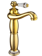 Mexen Draco robinet de lavabo haut, Or - 745410-50