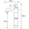 Mexen Draco mitigeur de lavabo haut, noir - 745410-70