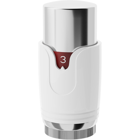 Mexen tête thermostatique pour radiateur, blanc/chrome - W900-000-21