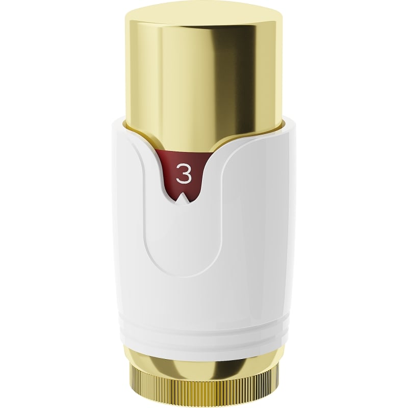 Mexen Uni-H tête thermostatique de radiateur, blanche/dorée - W900-000-25