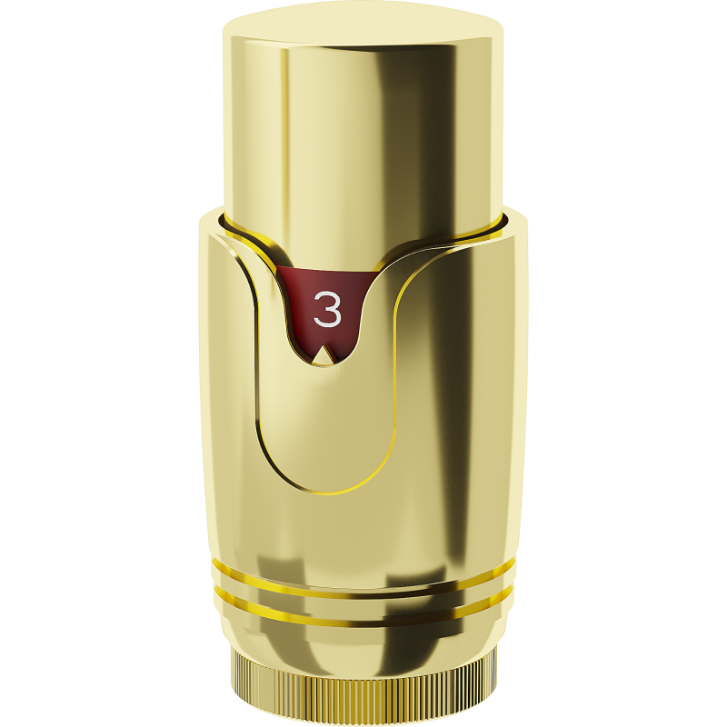 Mexen Uni-Term tête thermostatique pour radiateur, dorée - W900-000-50