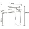 Mexen Purus robinet de lavabo, Chrome - 745800-00