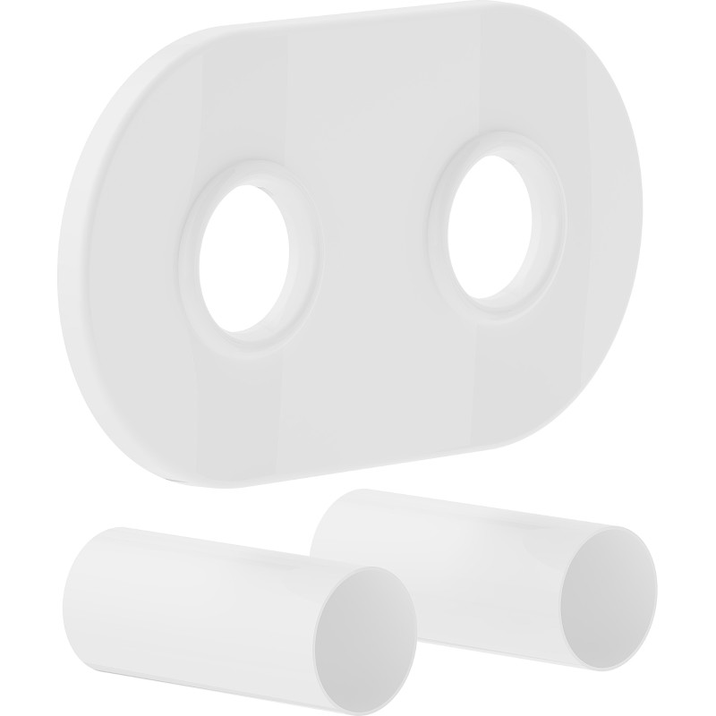 Mexen 2R kit de finition double pour radiateur, blanc - W905-000-20