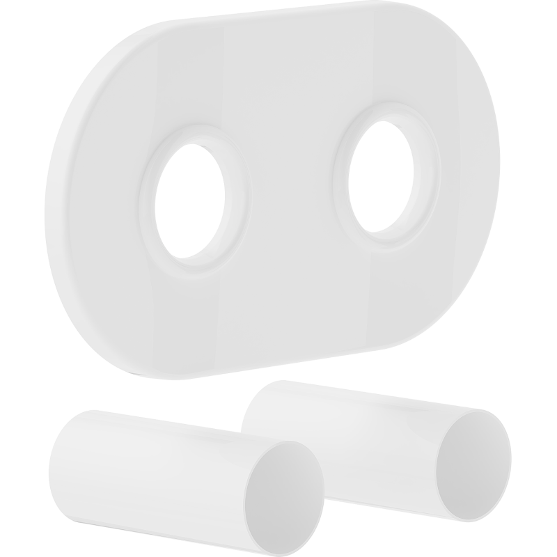 Mexen R ensemble de masquage double pour radiateur, blanc - W905-000-20