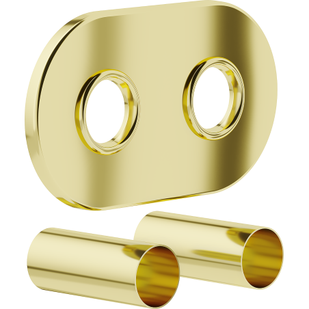 Mexen Uni-Term R ensemble masquant double pour radiateur, doré - W905-000-50