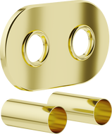 Mexen Uni-Term R ensemble masquant double pour radiateur, doré - W905-000-50