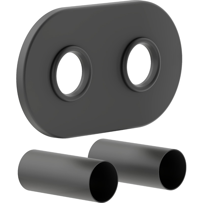 Mexen 2R kit de finition double pour radiateur, anthracite - W905-000-66
