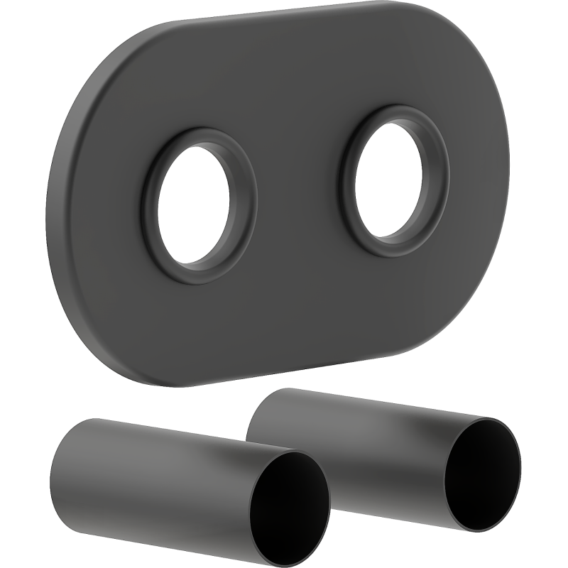 Mexen Uni-Term R ensemble de masquage double pour radiateur, anthracite - W905-000-66