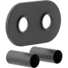 Mexen 2R kit de finition double pour radiateur, anthracite - W905-000-66