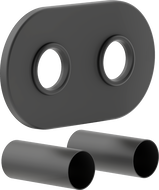 Mexen Uni-Term R ensemble de masquage double pour radiateur, anthracite - W905-000-66