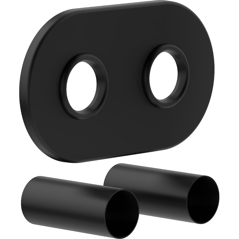Mexen R ensemble cache double pour radiateur, noir - W905-000-70