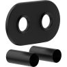 Mexen R ensemble cache double pour radiateur, noir - W905-000-70